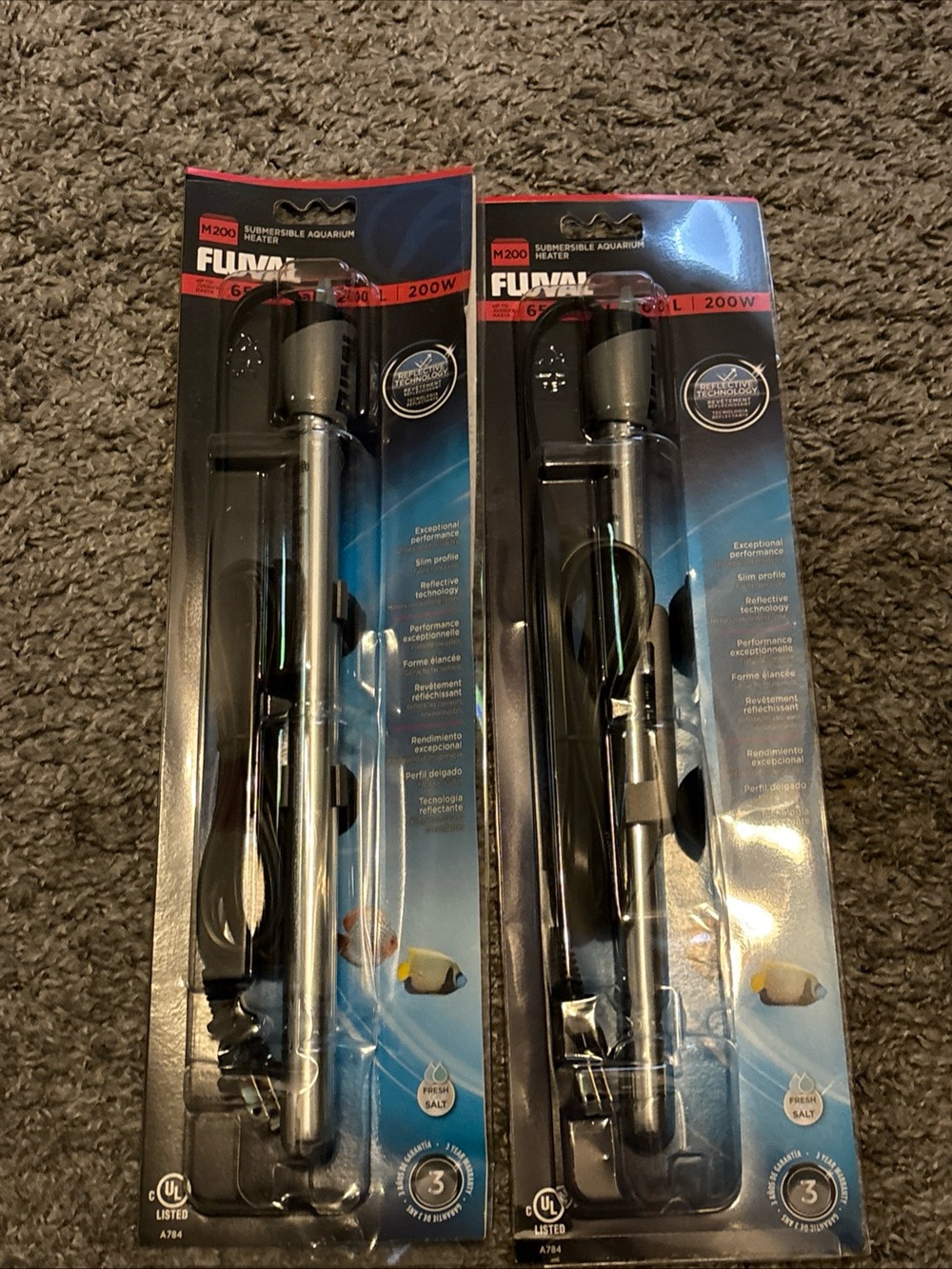 Black Submersible Aquarium Heater - 200W